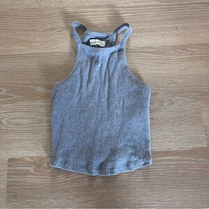 Abercrombie grey ribbed tank